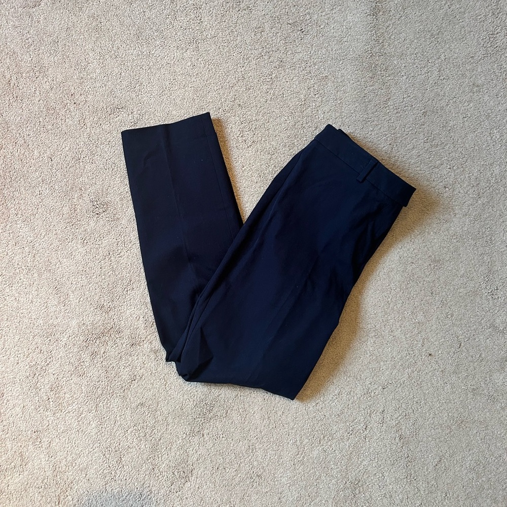 Talbots Navy High Waist Straight Leg Pants
